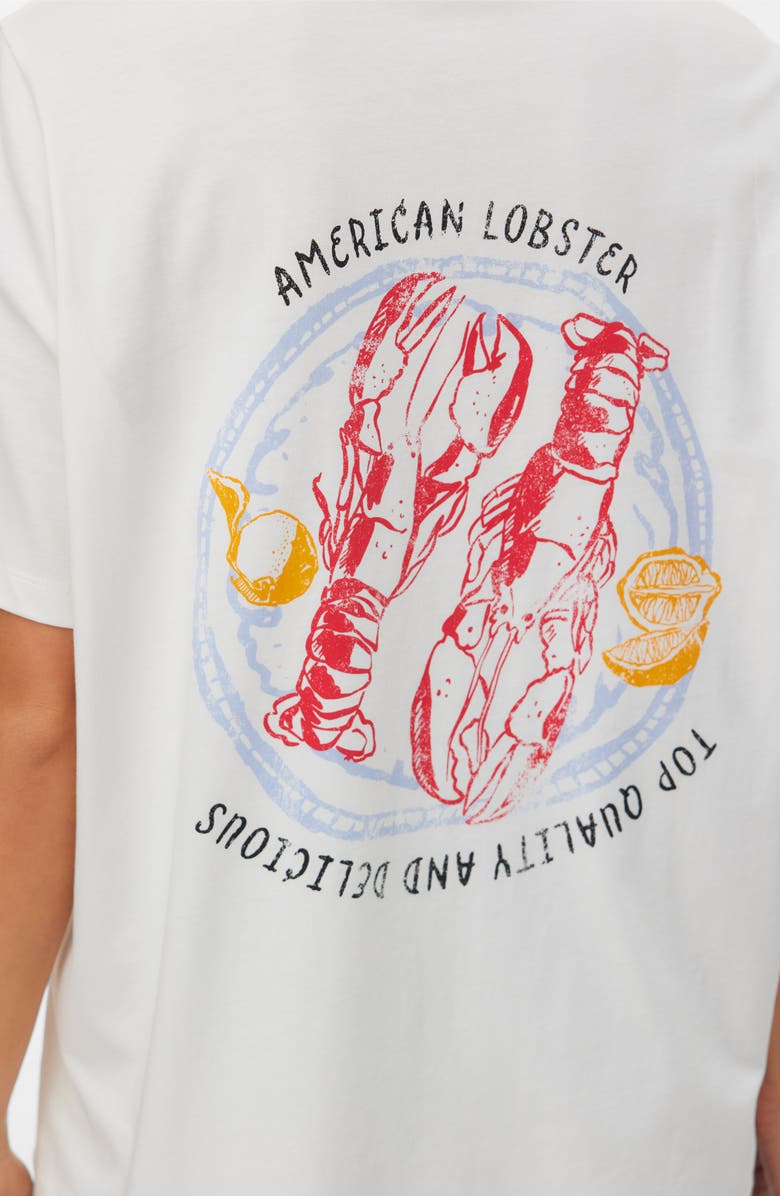 VERO MODA Ciara Caty Short Sleeve T-Shirt, Alternate, color, Snow White American Lobster