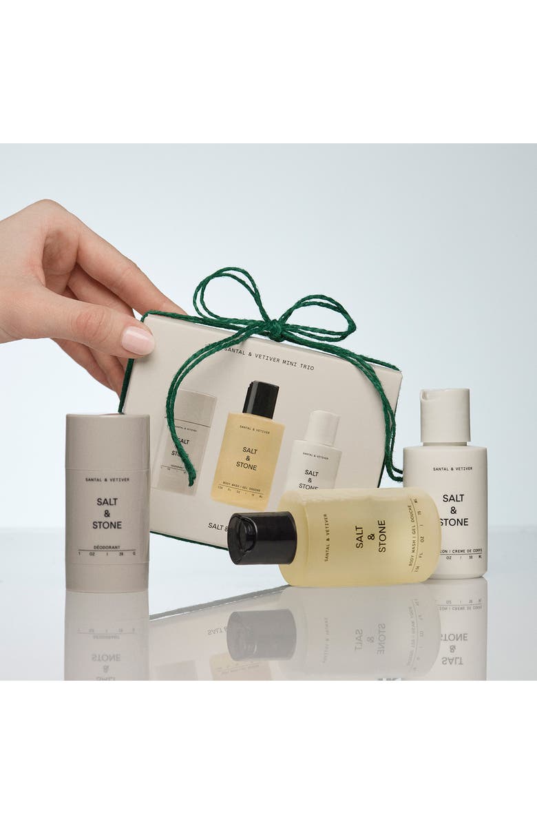 SALT & STONE Santal & Vetiver Mini Trio Discovery Set, Alternate, color, 