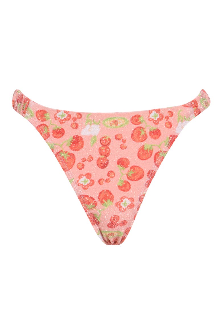 Belle Bikini Bottoms, Alternate, color, POMODORO