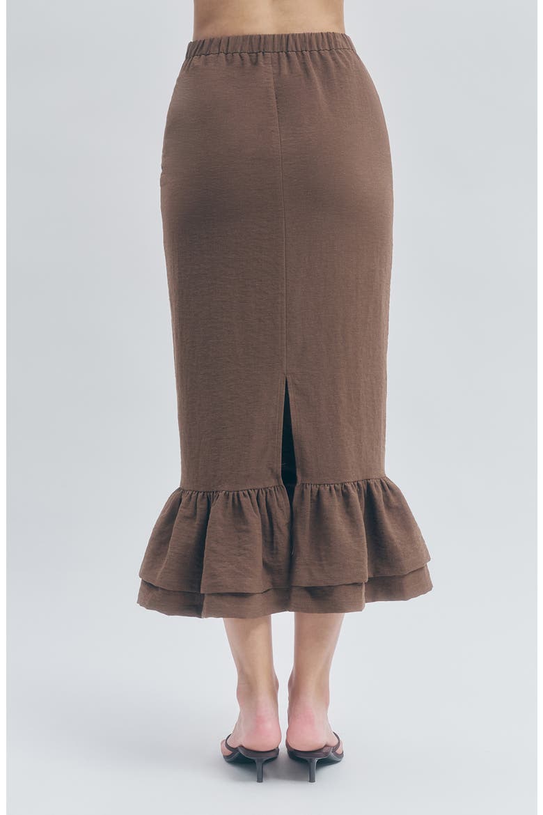 Tennessee Midi Skirt, Alternate, color, BROWN