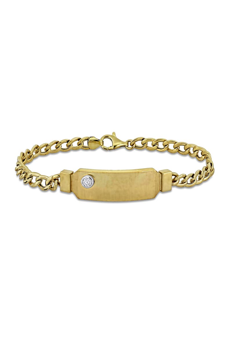 Julianna B. Diamond Solitaire Bar Bracelet 14k, Main, color, 14K Yellow Gold