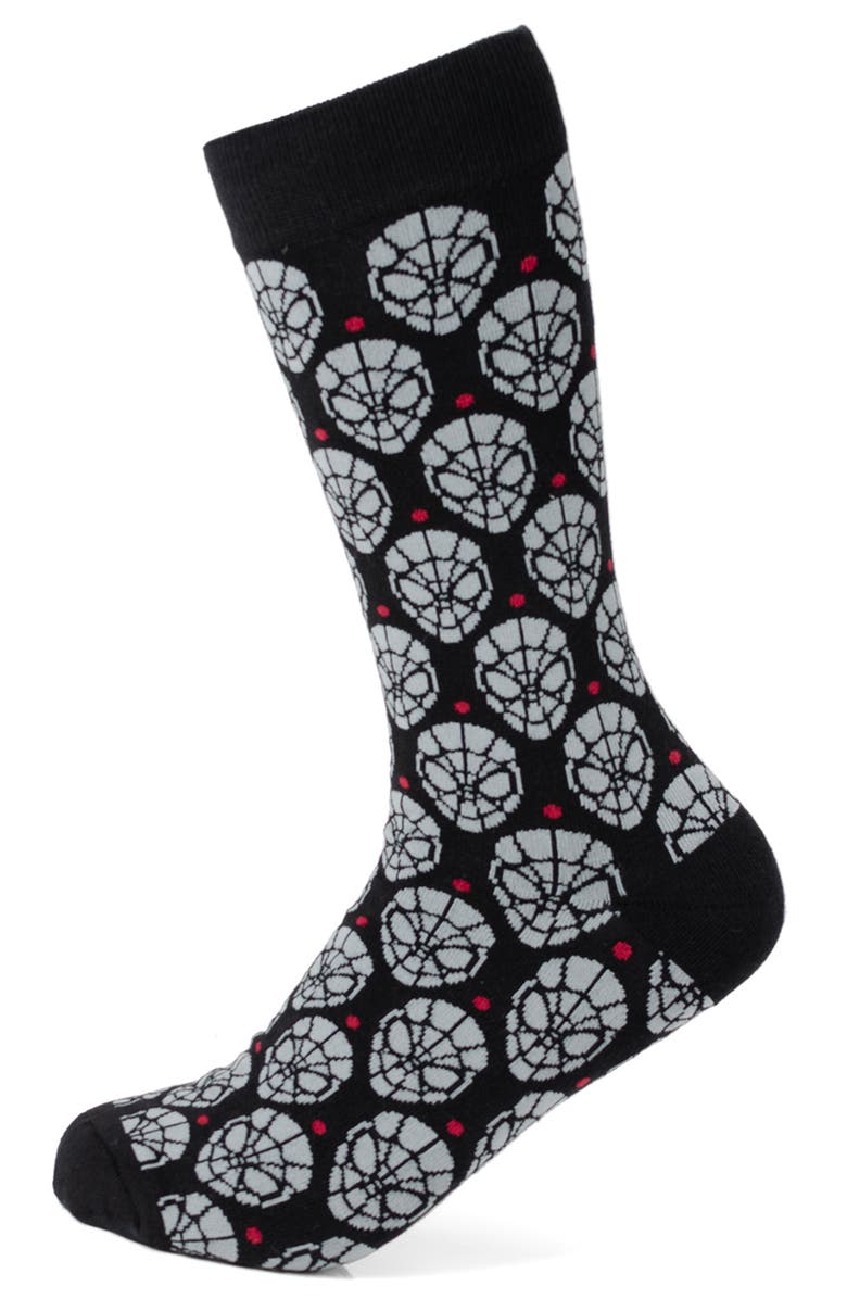Cufflinks, Inc. Spider-Man Crew Socks & Cuff Links Set, Alternate, color,