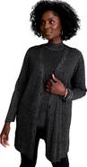 Jessica London Ribbed Midi Cardigan