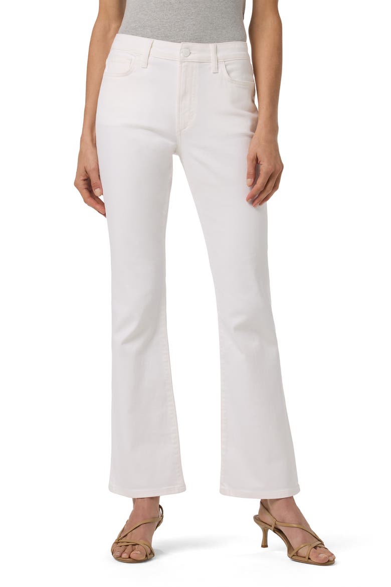 Curvy High Waist Bootcut Jeans, Main, color, WHITE