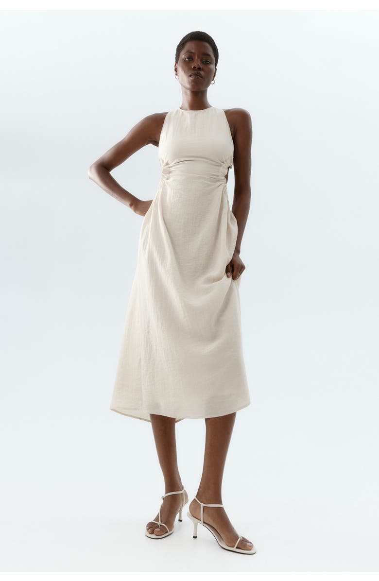 H&M Heeled Strappy Sandals, Alternate, color, White
