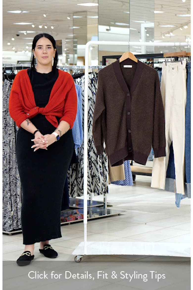 Contrast Detail Cardigan video