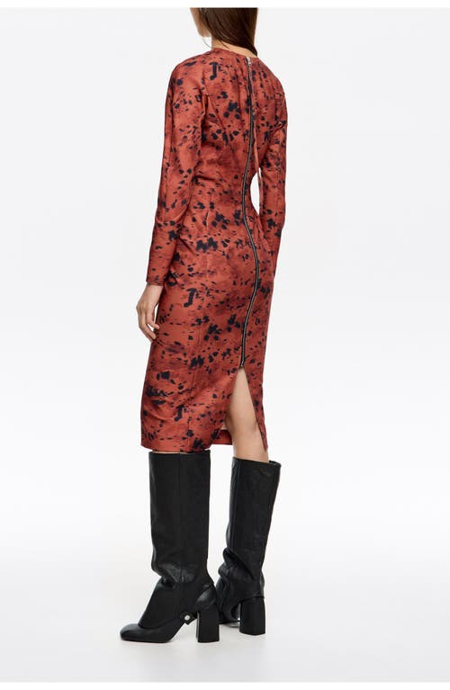 Bimba Y Lola Lynx Zip Fitted Maxi Dress