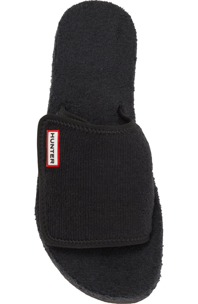 Hunter Terry Toweling Beach Slide Sandal, Alternate, color,