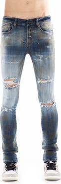 Cult of Individuality Punk Ripped Super Skinny Jeans
