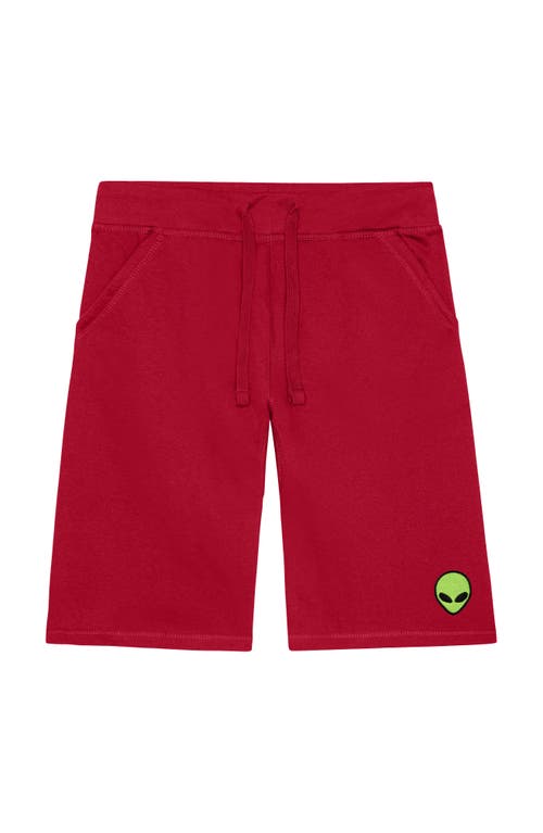 Dalix Mens Alien Midweight Fleece Short In Red