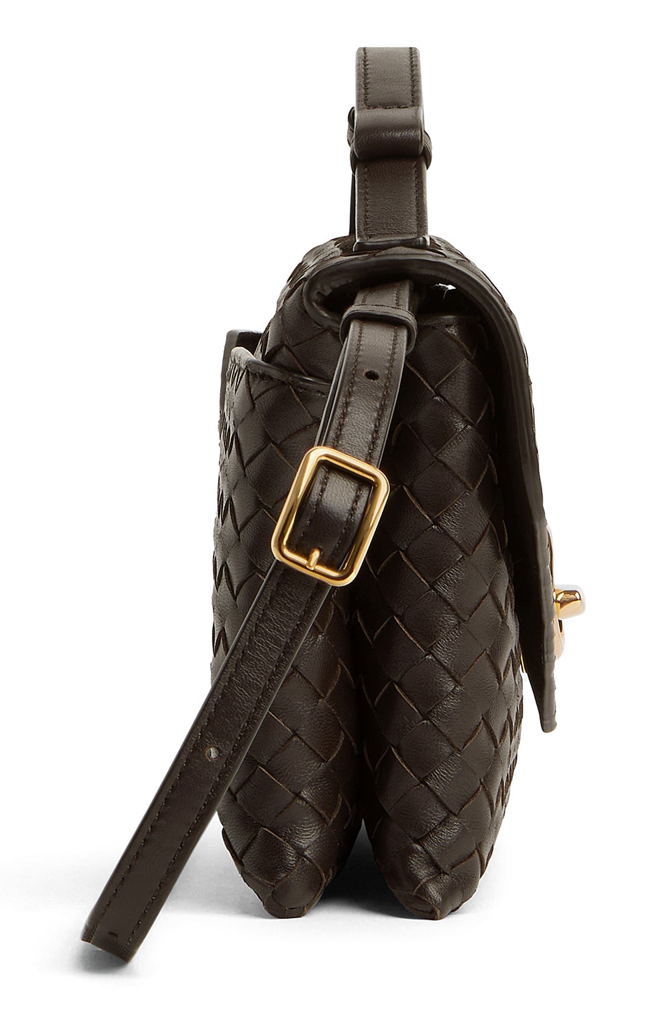 Женские сумки Bottega Veneta Knot Lock Intrecciato Leather Shoulder — фото 8
