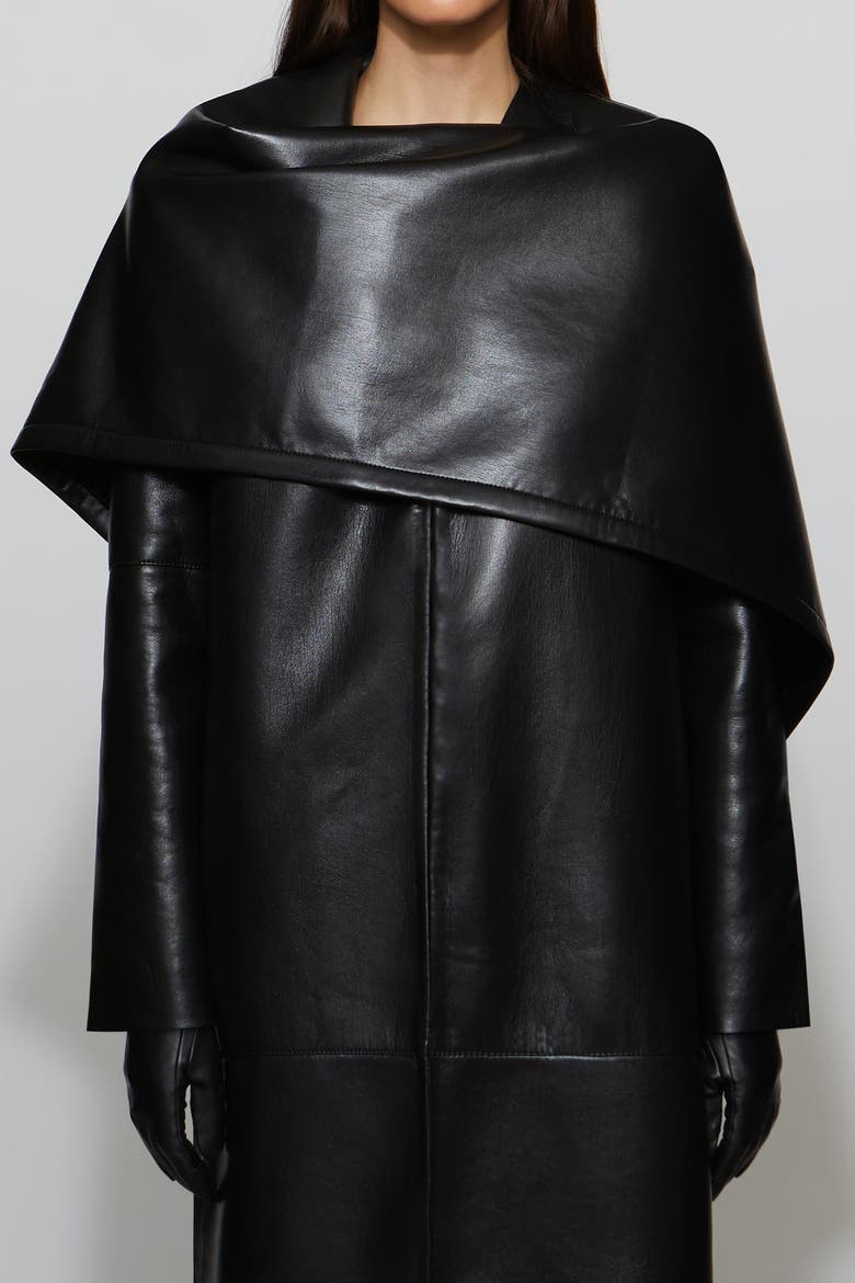 Wren Jacket In Leather, Alternate, color, Black