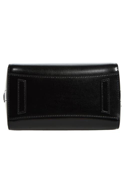 Givenchy Mini Antigona Patent-leather Top-handle Tote Bag In Black
