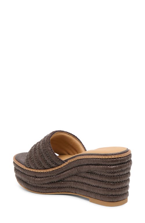 Dolce Vita Throne Platform Wedge Sandal In Brown