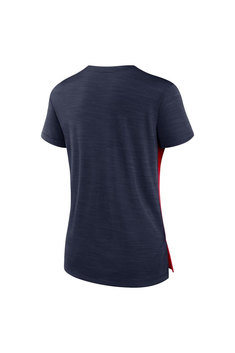 Women's Nike Red/Navy New England Patriots Impact Exceed Performance Notch Neck T-Shirt, Alternate, color, Red