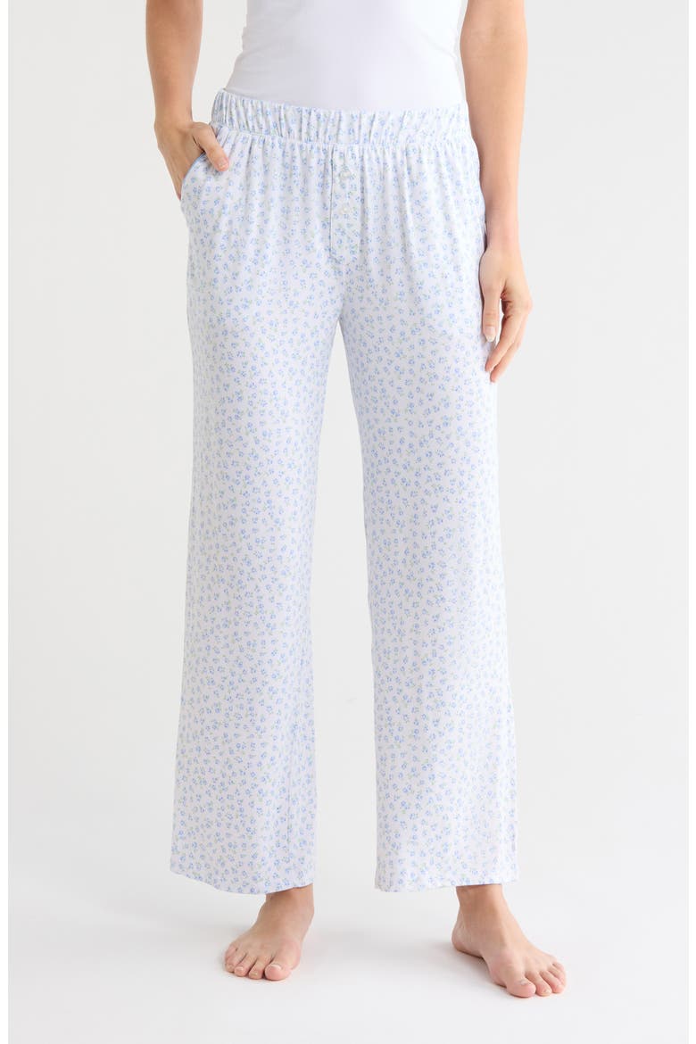 Pajama Pants, Main, color, FELECIA FLOWERS WHITE