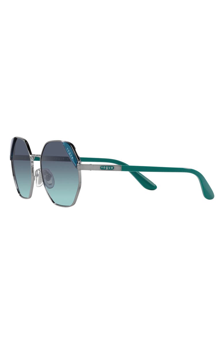 VOGUE 55mm Gradient Irregular Sunglasses, Alternate, color, 