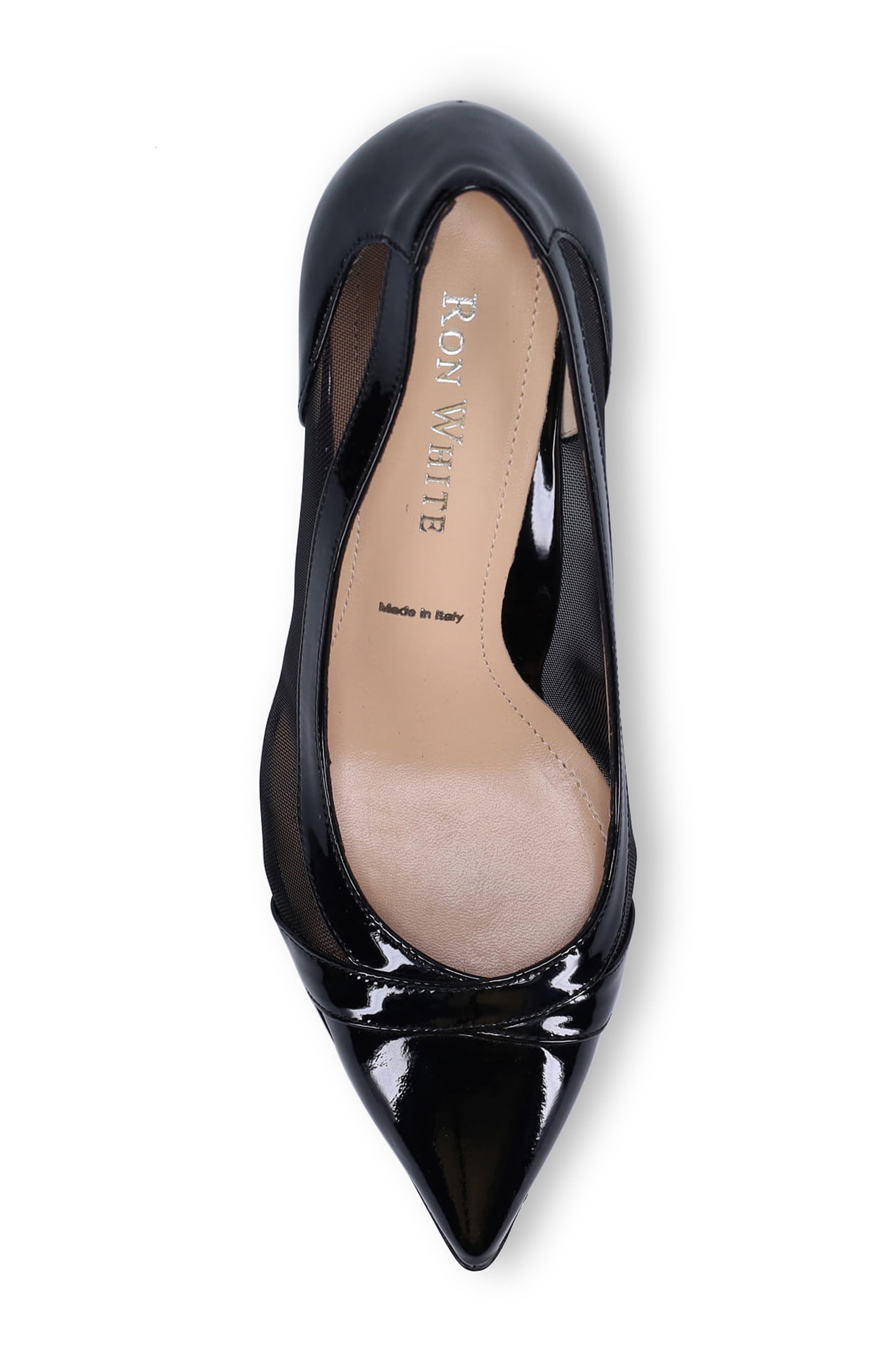 Ron White All Day Heels<sup>®</sup> Caitlyn Pointed Toe Pump, Alternate, color, Onyx