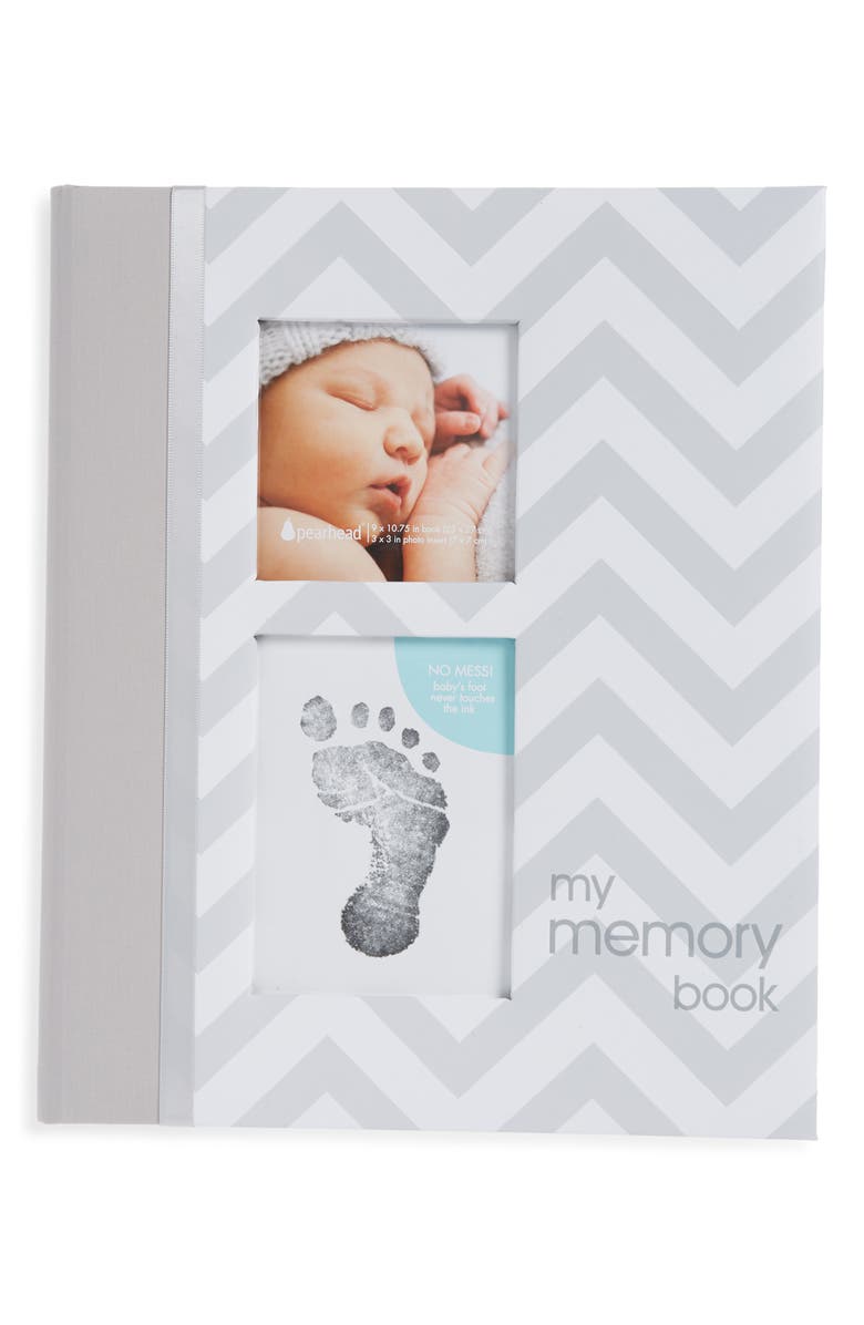 Pearhead Chevron Baby Book, Main, color,