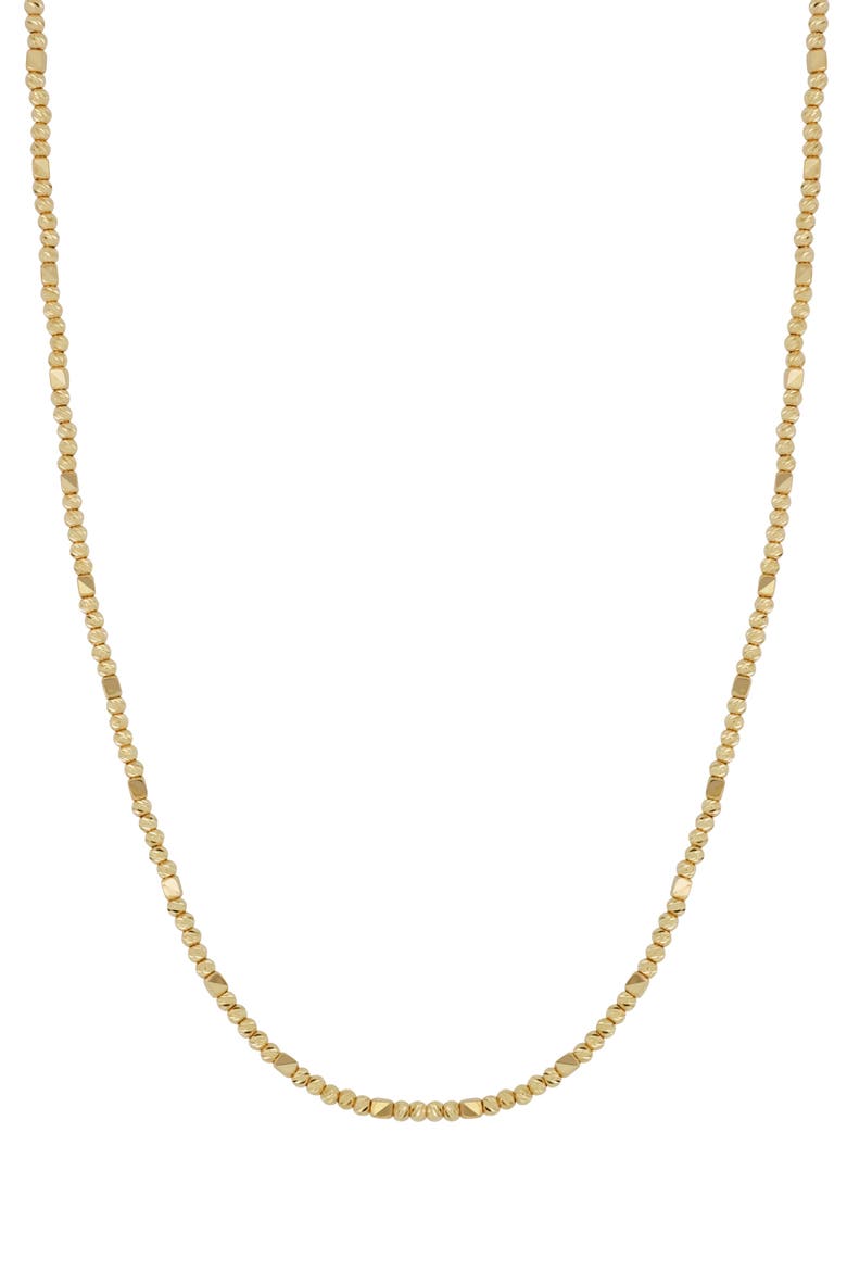 14K Gold Beaded Necklace (Nordstrom Exclusive), Main, color, 14K YELLOW GOLD