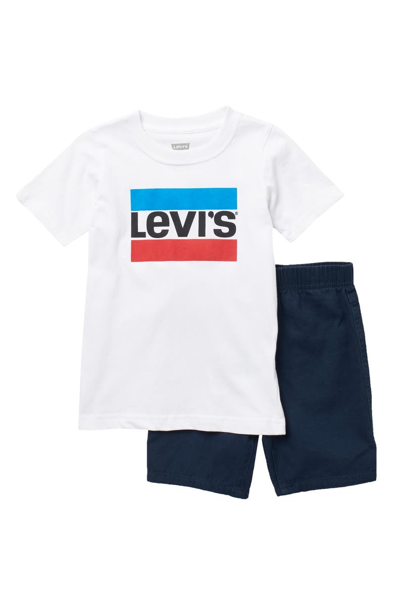 Levi's<sup>®</sup> 84 Logo Tee & Shorts Set, Main, color,