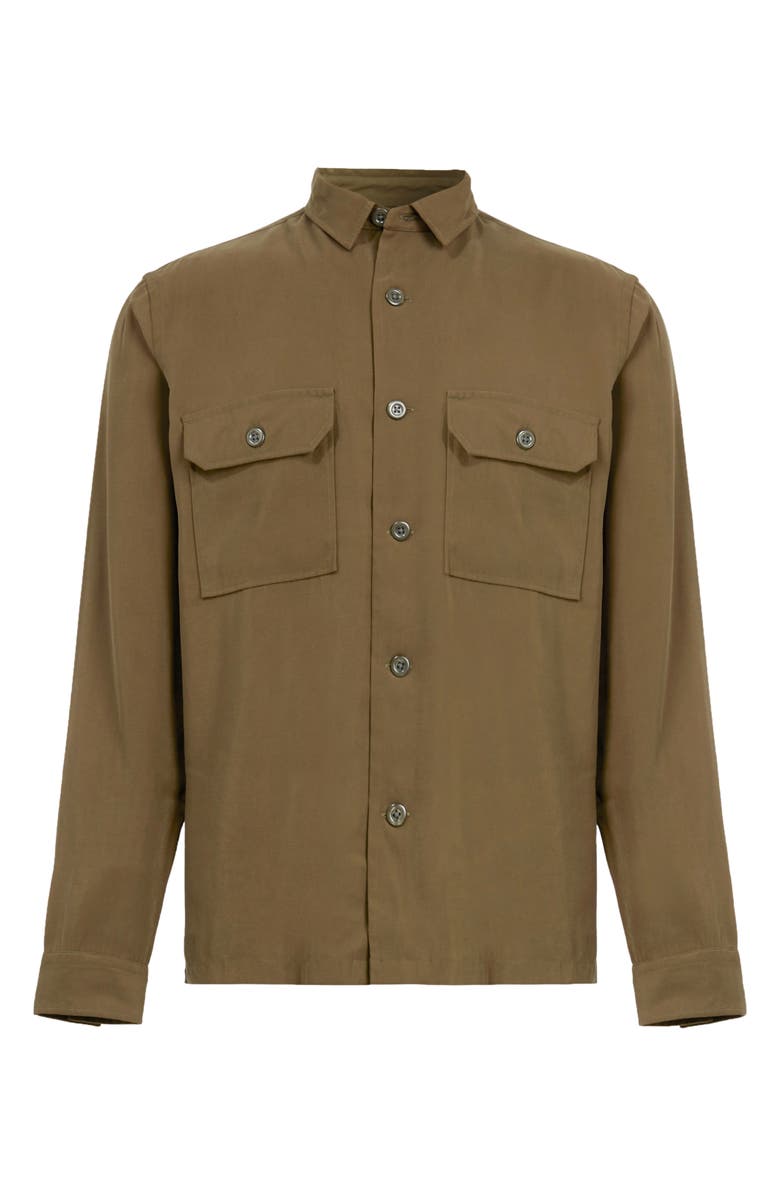 AllSaints Brevet Button-Up Overshirt, Alternate, color, 