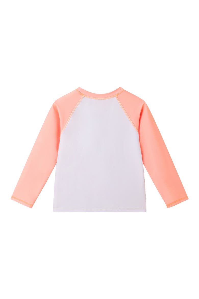 Kids' Long Sleeve Rashguard & Shorts Set, Alternate, color, ORANGE PALM