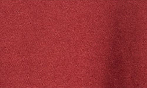 Skims Cotton Fleece Blend Classic Crewneck Sweatshirt In Burgundy