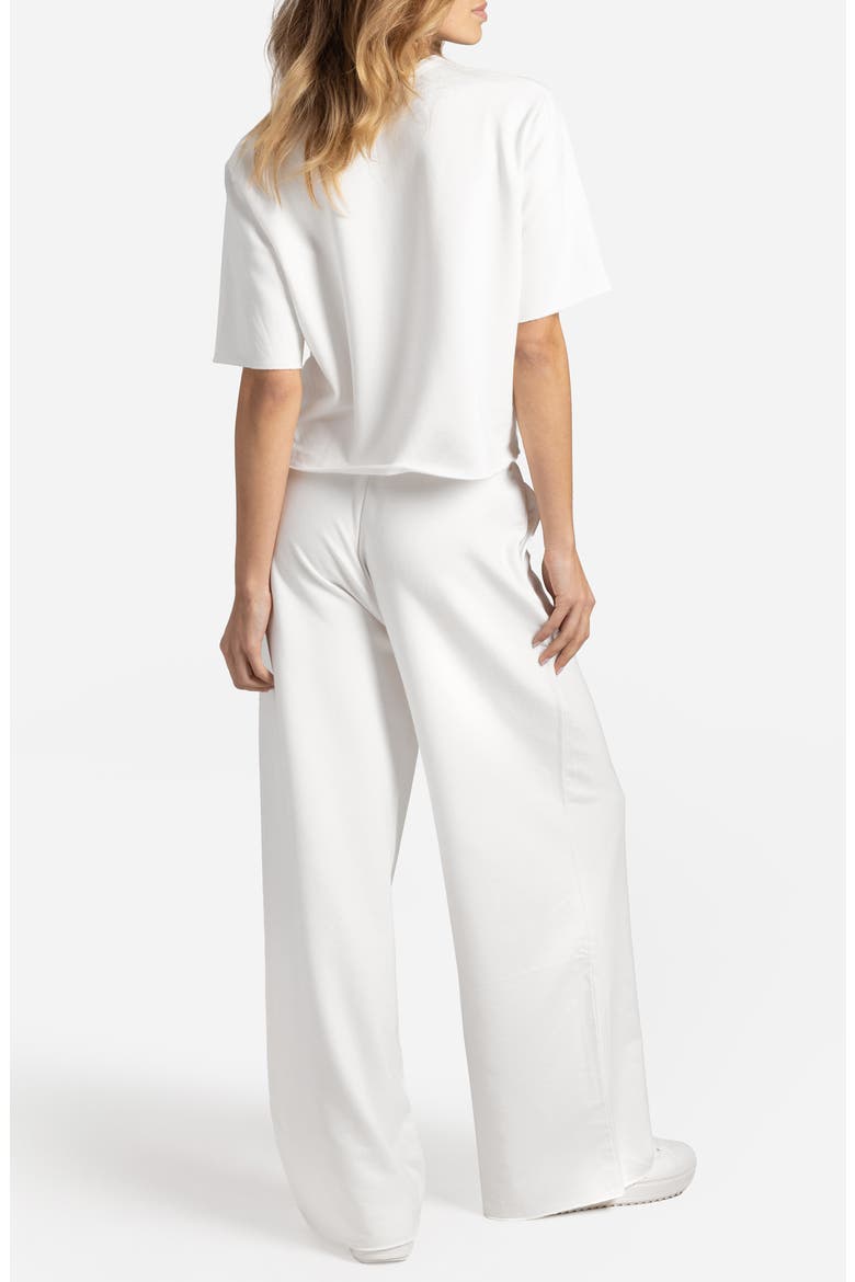 Light French Terry T-Shirt, Alternate, color, OFF WHITE