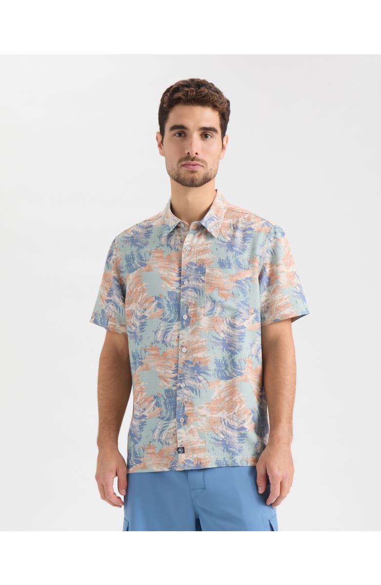 Salt Life On Another Holiday Short Sleeve Woven Shirt, Main, color, Sagebrush