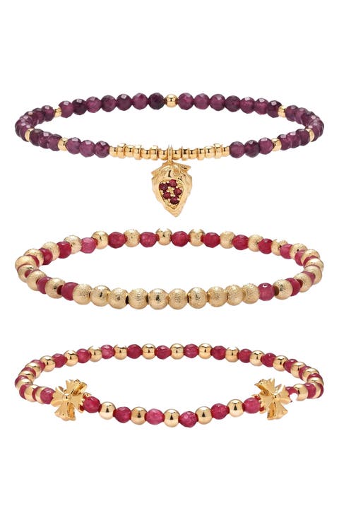 Daphne Set of 3 Stretch Bracelets