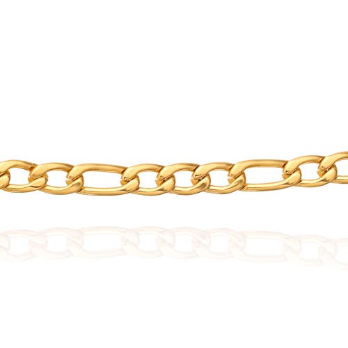 Lucky Brand Figaro Chain Necklace In Gold