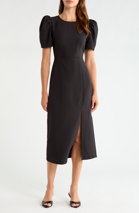 Chelsea Puff Sleeve Midi Dress