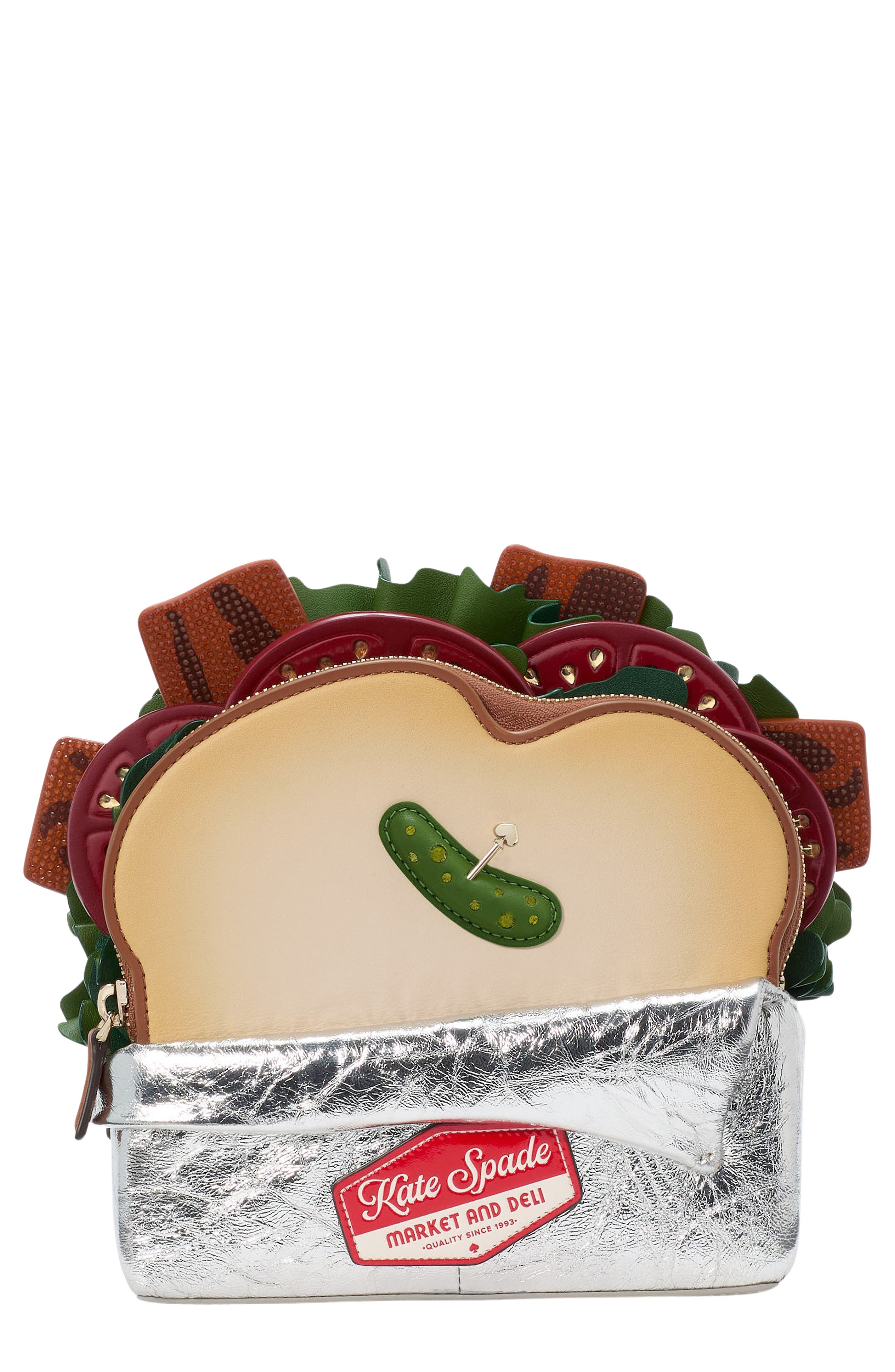 glamwich embellished sandwich crossbody bag