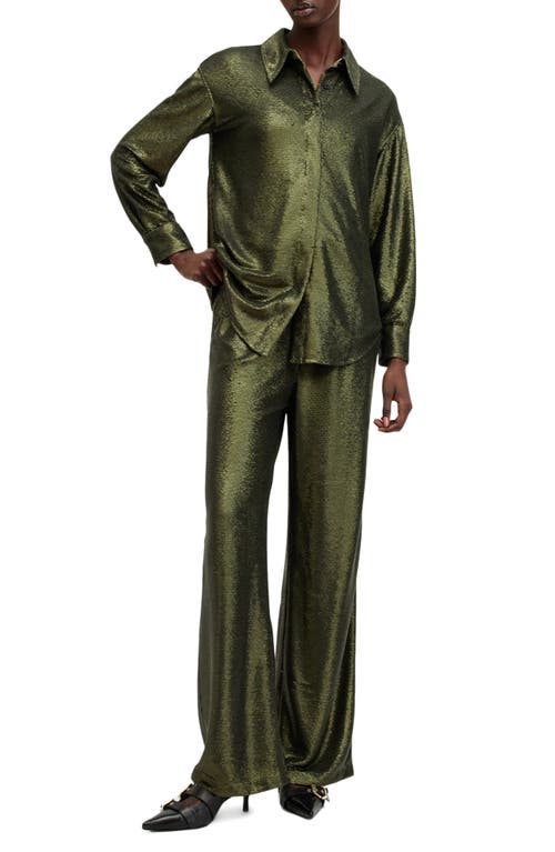 Allsaints Charli Sequin Relaxed Fit Button-up Shirt