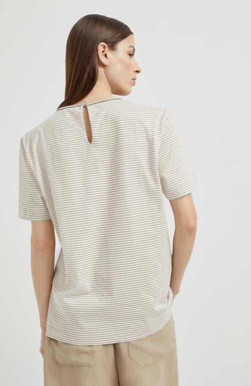 Brunello Cucinelli Gestreiftes T-shirt