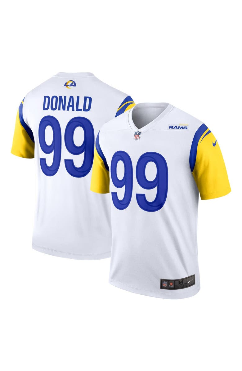 Nike Men's Nike Aaron Donald White Los Angeles Rams Legend Jersey, Main, color, 