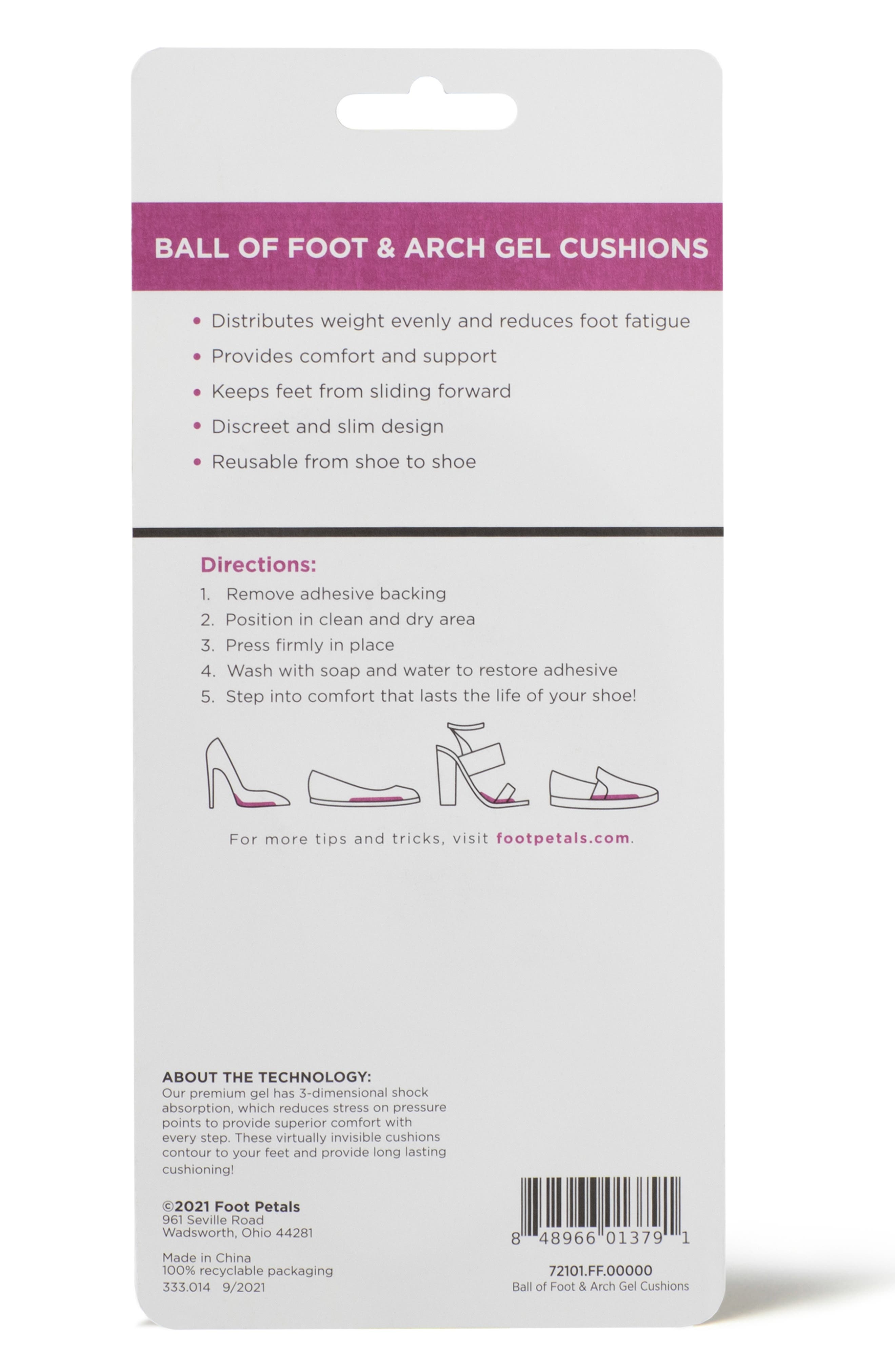 Gel Ball-of-Foot & Arch Cushions, Alternate, color, GEL
