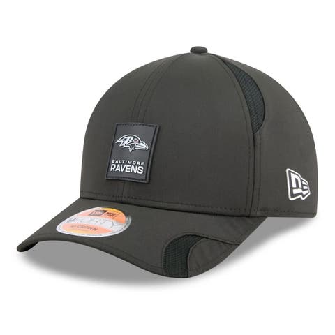 Men's New Era Black Baltimore Ravens 2025 Sideline  M-Crown 9FORTY Adjustable Hat