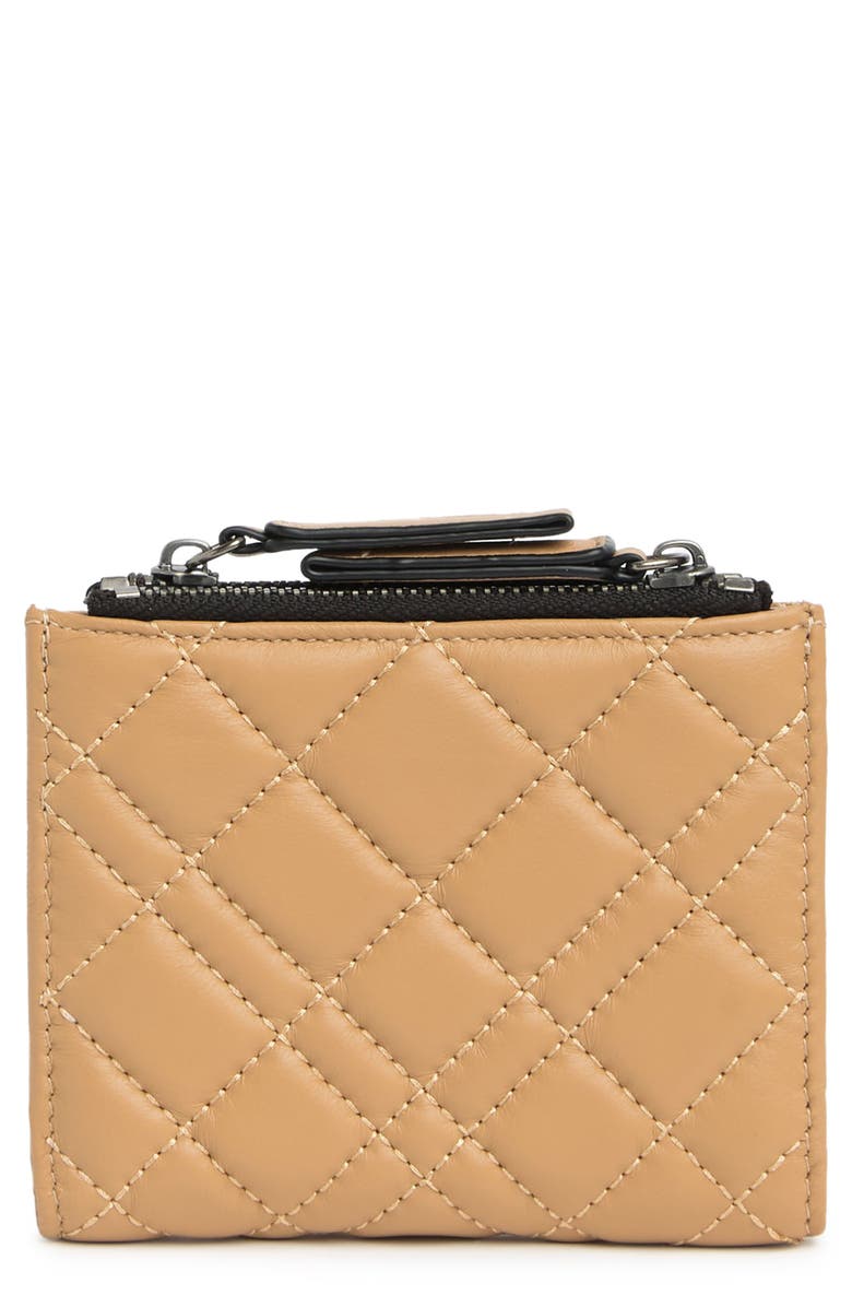 Kurt Geiger London Quilted Leather Coin & Card Case, Alternate, color, 