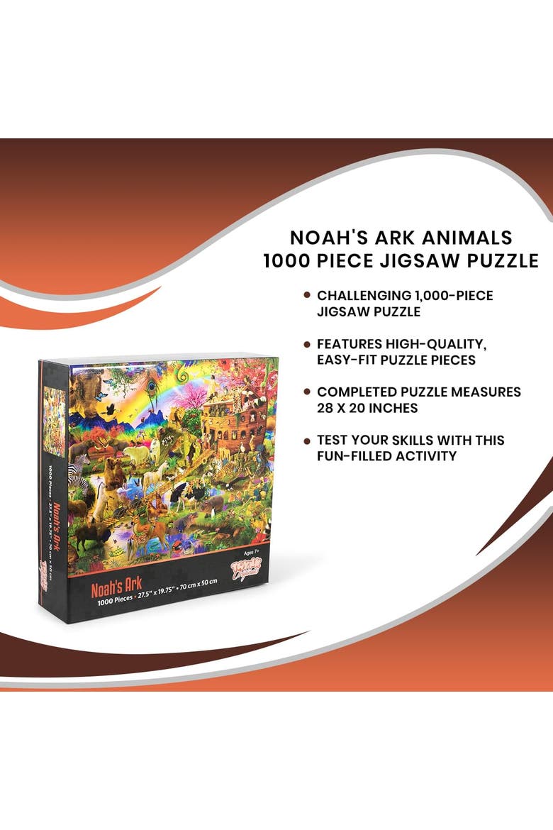 Noah's Ark Animals 1000 Piece Jigsaw Puzzle, Alternate, color, Multi-Color