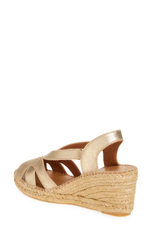 Toni Pons Lucia Espadrille Wedge Sandal In Champagne
