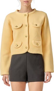 English Factory Round Hem Cardigan