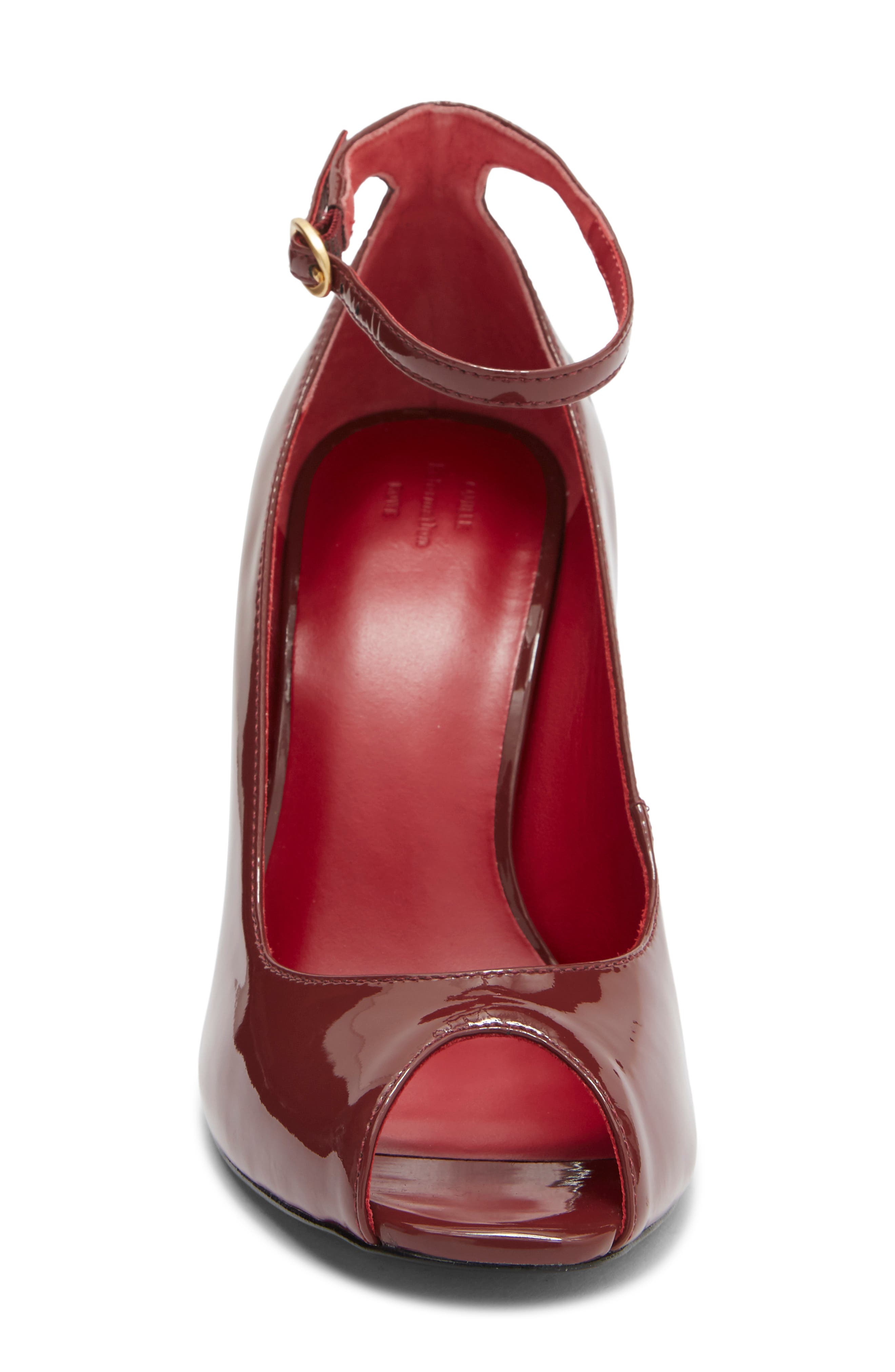 Cheri Patent Leather Wedge Pump, Alternate, color, BERRY JAM PATENT