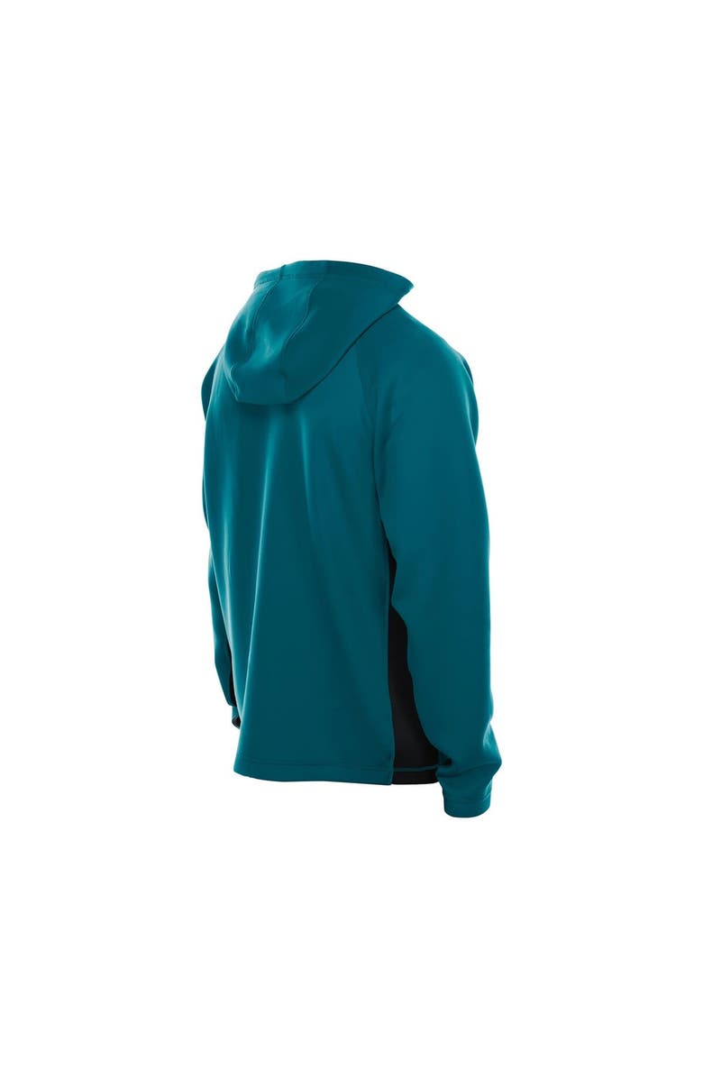 New Era Men's New Era Teal Jacksonville Jaguars Combine Authentic Raglan Scuba Full-Zip Hoodie, Alternate, color, Teal