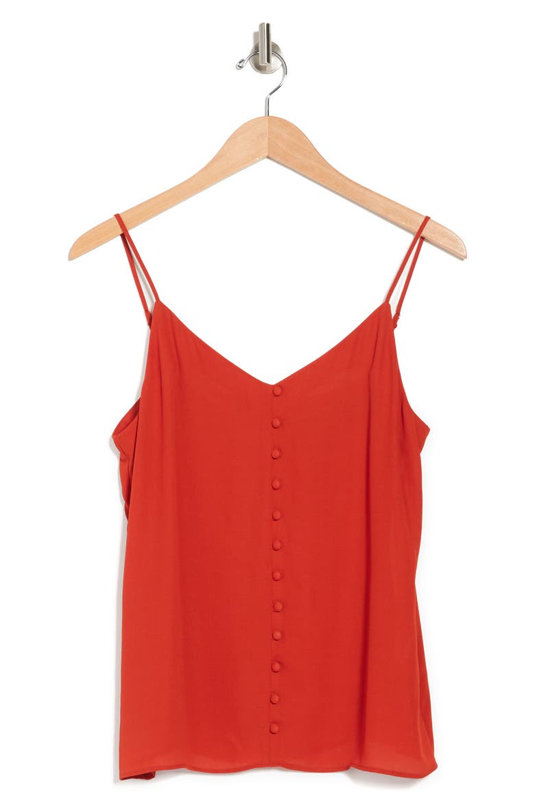 Solid V-Neck Camisole, Alternate, color, SPICY ORANGE