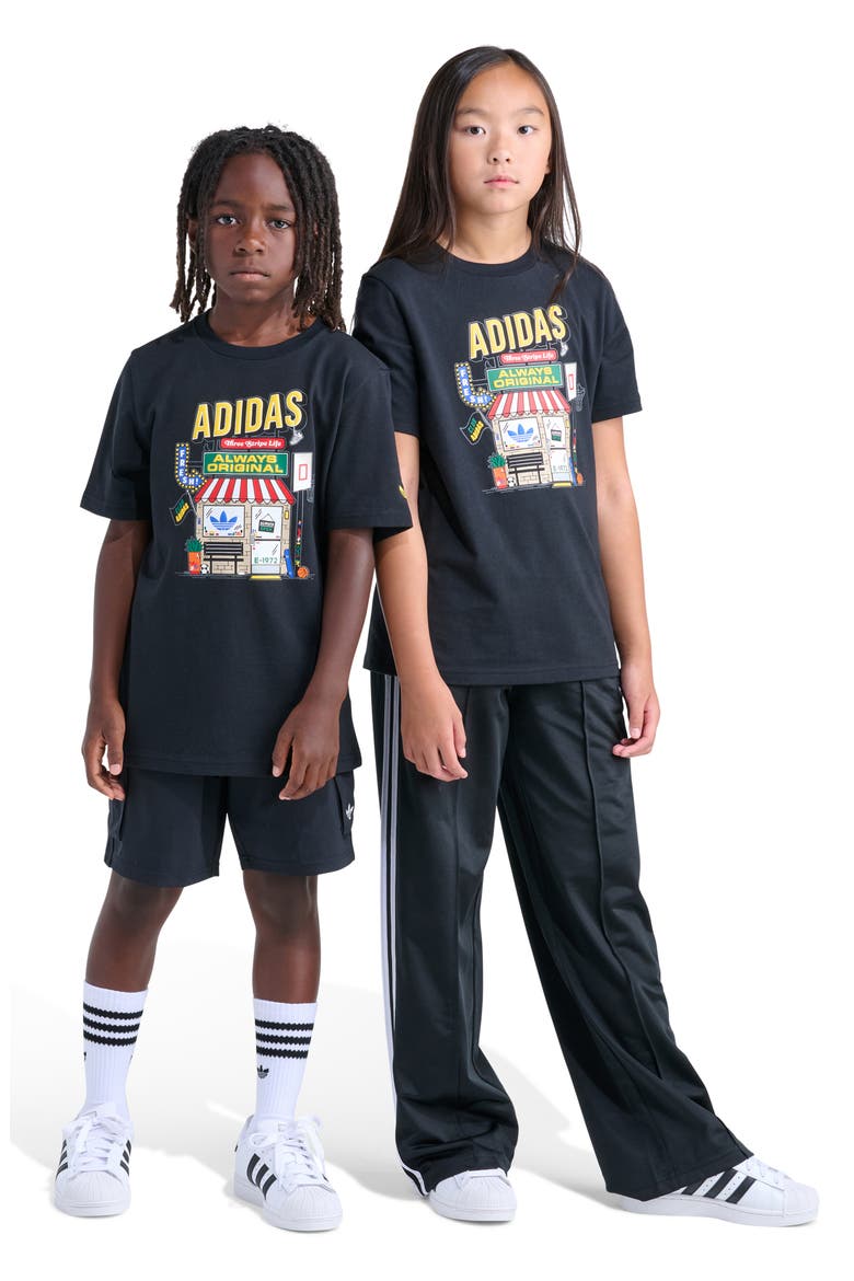 Kids' Shoe Shop Graphic T-Shirt, Alternate, color, BLACK