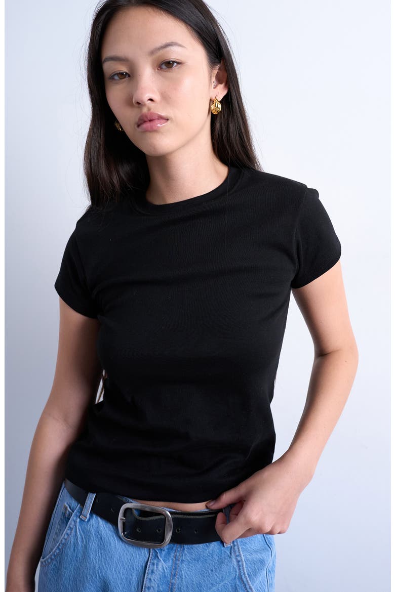 Everyday Cotton T-Shirt, Main, color, BLACK