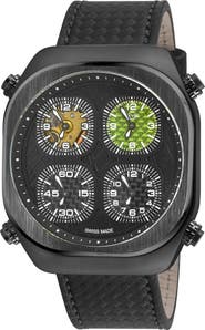 GV2 Mens Swiss Quattro 4 Time Zones