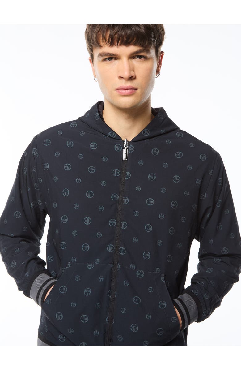 Sergio Tacchini Viaggioa Reversible Velour Track Jacket, Alternate, color, Black Beauty